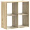 vidaXL Bibliotecă, stejar sonoma, 68,5x32x68,5 cm, lemn prelucrat
