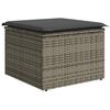 vidaXL Set de canapele pentru grădină cu pernă 8 pcs Gri Rattan poli