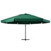 vidaXL Umbrelă de soare de grădină, stâlp aluminiu, verde, 600 cm