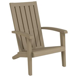 vidaXL Scaun Adirondack de grădină, maro deschis, polipropilenă
