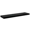 vidaXL Rafturi de perete, 2 buc., negru extralucios 90x23,5x3,8 cm MDF