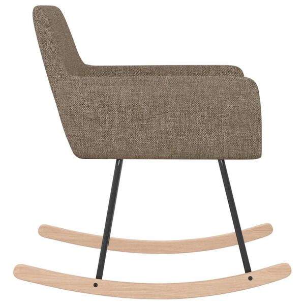 vidaXL Scaun balansoar, gri taupe, material textil