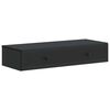 vidaXL Masă laterală montată pe perete Negru 87,5 x 34,5 x 17 cm