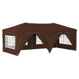 vidaXL Cort de Petrecere Pop-up 575 x 288 x 245 cm Maro