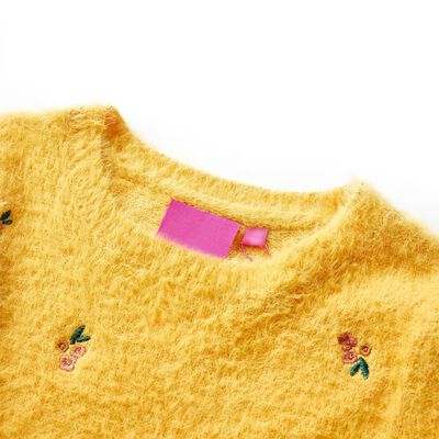 Pulover pentru copii tricotat, ocru, 92