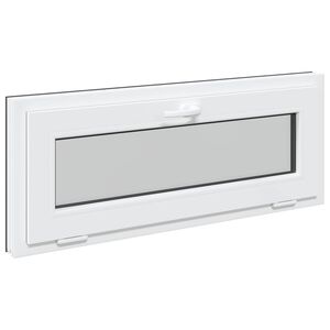 vidaXL Fereastră pentru subsol RISOR 100 x 40 cm PVC și Sticlă