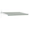 vidaXL Cort electric retractabil Verde și alb 5 x 3 m