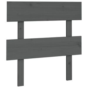 vidaXL Tăblie de pat, gri, 93,5x3x81 cm, lemn masiv de pin