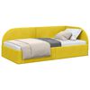 vidaXL Cadru de pat colțar cu headboard Galben 100 cm x 200 cm Catifea