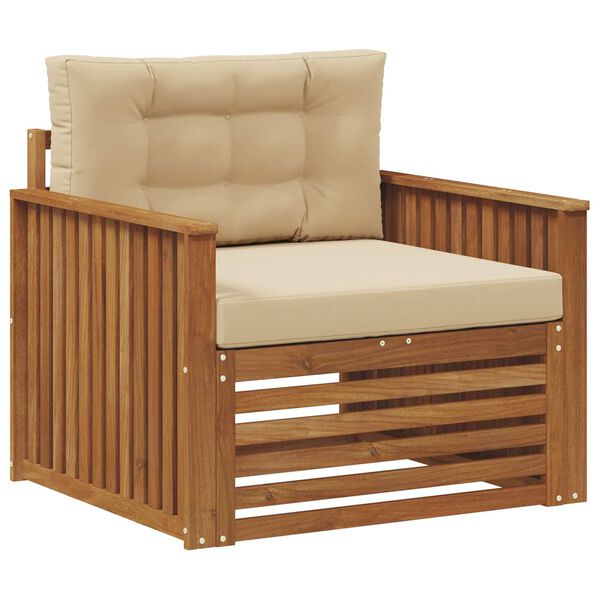 vidaXL Set de canapele de exterior Lemn de acacia solid și poliester