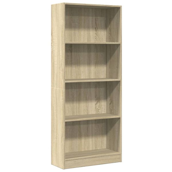 vidaXL Bibliotecă, stejar sonoma, 60x24x143 cm, lemn prelucrat