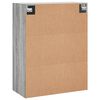 vidaXL Dulap montat pe perete, gri sonoma, 69,5x34x90 cm