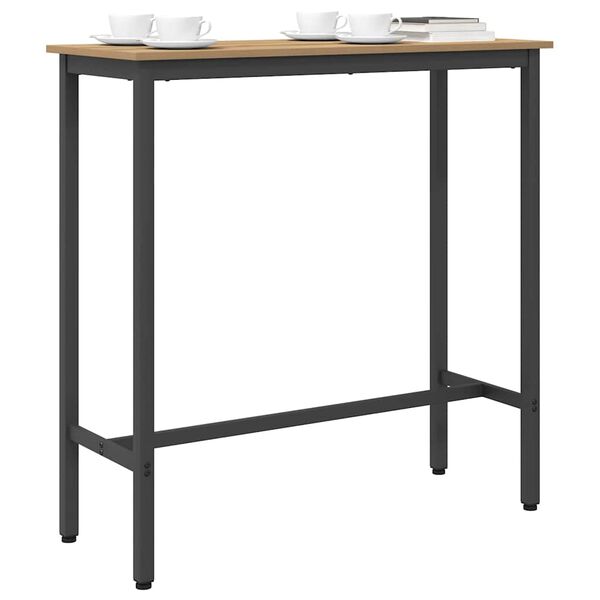 vidaXL masă Stejar Artizanal 100 x 40 x 100,5 cm