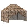 vidaXL Gară pop-up cu 4 perete laterale 3 x 4 m Camuflaj pădure
