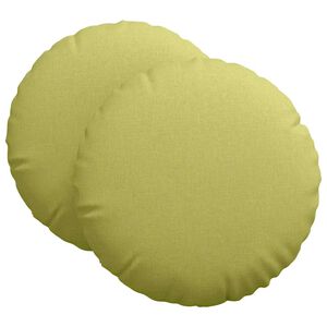 vidaXL Perne de Șezut 2 pcs Verde deschis &Oslash;60 x 21 cm țesătură