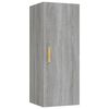 vidaXL Dulap de perete, gri sonoma, 34,5x34x90 cm, lemn compozit