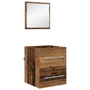 vidaXL Set de mobilier pentru baie cu sertar Maro 41 x 38,5 x 48 cm