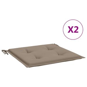 vidaXL Perne scaune grădină 2 buc. gri taupe 40x40x4cm țesătură Oxford