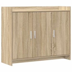 vidaXL Bufet Stejar Sonoma 98,5 x 33 x 80 cm Lemn prelucrat