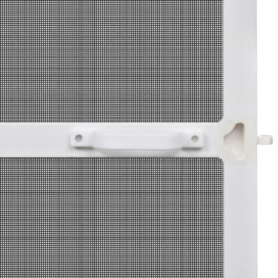 vidaXL Plasă insecte cu balamale pentru uși, alb, 120 x 240 cm