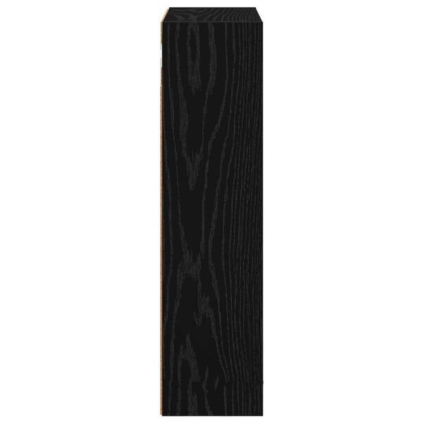 vidaXL Dulap de perete pentru baie Stejar Negru 40 x 16 x 62,5 cm