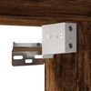 vidaXL Dulap TV stejar fumuriu, 80x31x39,5 cm, lemn prelucrat și metal