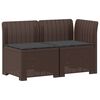 vidaXL Canapea de Grădină cu 2 Locuri cu Perne Aspect Rattan 2-Locuri