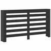 vidaXL Capac pentru radiator Stejar Negru 149 x 20 x 82 cm