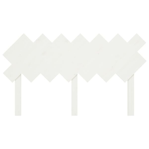 vidaXL Tăblie de pat, alb, 141x3x80,5 cm, lemn masiv de pin