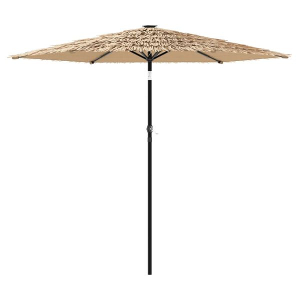 vidaXL Umbrelă soare de grădină cu st&acirc;lp din oțel, maro 268x268x226 cm
