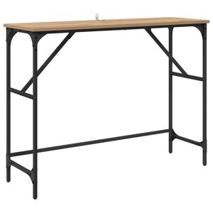vidaXL Masă de consolă Stejar Artizanal 100 x 32 x 75 cm