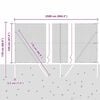 vidaXL Stâlp de gard. Gri 25 x 1,2 m (plasă de 13 mm) Oțel
