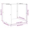 vidaXL Suport pentru lemne de foc 40x40x40 cm Oțel pentru intemperii