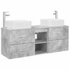 vidaXL Set dulap baie 3 buc. Gri Beton 49,5 x 41 x 63 cm