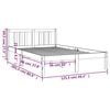 vidaXL Cadru de pat fără saltea, 120x200 cm, lemn masiv