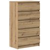 vidaXL Dulap cu sertar, stejar artizanal, 60x36x103 cm, lemn prelucrat