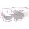 vidaXL Set canapele grădină cu perne 8 piese bej poliratan/lemn acacia