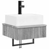 vidaXL Basin de spălare montat pe perete Sonoma gri 40 x 41 x 39 cm