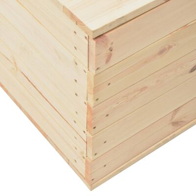 vidaXL Ladă de depozitare, 60 x 54 x 50,7 cm, lemn masiv de pin