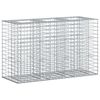 vidaXL Pat ridicat din gabion 130 x 50 x 80 cm Oțel Galvanizat