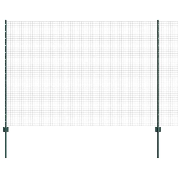vidaXL Gard cu St&acirc;lp Verde 1,6 x 25 m Oțel și PVC