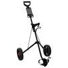 vidaXL Troler de golf Negru Fier Pliabil