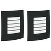 vidaXL Lumină de perete pentru exterior 2 pcs Negru 23.5 x 9 x 26 cm