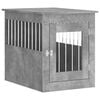 vidaXL Ladă pentru c&acirc;ini, gri beton, 55x75x65 cm, lemn compozit