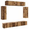 vidaXL Set dulap TV 6 piese montat pe perete lemn vechi lemn prelucrat