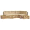 vidaXL 5 buc. Set de canapele de exterior Poliester Alb
