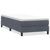 vidaXL Pat cu arcuri fără saltea Gri &icirc;nchis 80x220 cm catifea