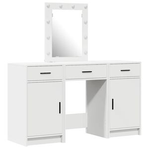 vidaXL Masă de Machiaj Alb 50 x 41 x 135 cm Lemn prelucrat