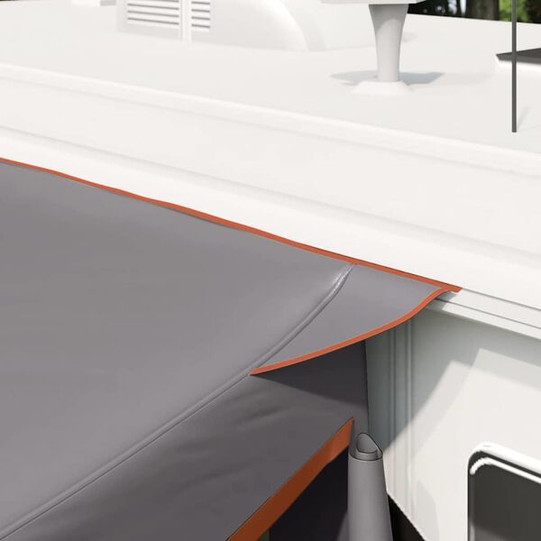 vidaXL Cort pentru hayon Gri și Portocalie 285 x 255 x 245 cm tafta