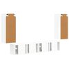 vidaXL Set Dulap pentru Televizor Montat pe Perete Pe perete 4 pcs Alb